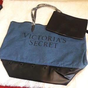 Victoria's Secret Dinem Tote W/ Wristlet